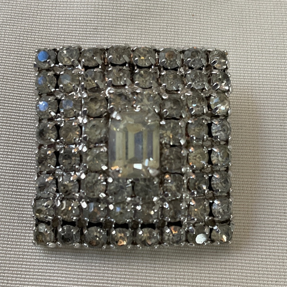 Albert Weiss Silver Crystal Earrings